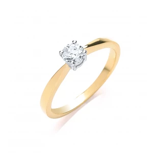 18ct Yellow Gold 0.35ct Diamond Engagement Ring